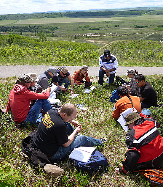 students at a course offered through Eastern Slopes Rangeland Seeds Ltd.
